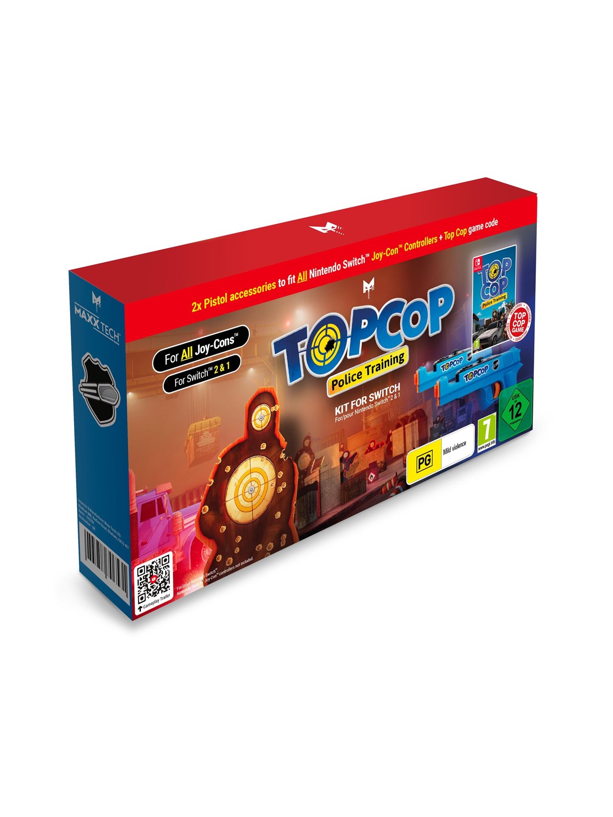 MAXX TECH Top Cop: Police Training Game and Gun Kit - Nintendo Switch