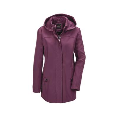 Funktionsjacke GOLDNER "Wasserabweisende Softshelljacke mit Kapuze", Damen, Gr. 40, lila (aubergine), Obermaterial: 100% Polyester PES., weit Tubular, Jacken Funktionsjacke, Für jede Wetterlage geeignet
