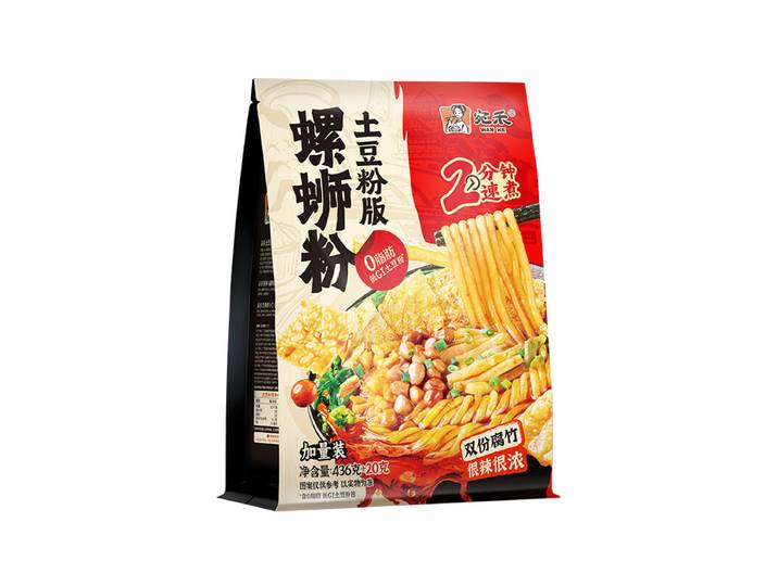 Wan He Nouilles de Riz aux Escargots Édition Pommes de Terre en Sachet 456 g