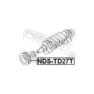 FEBEST Riemenscheibe, Kurbelwelle NDS-TD27T für NISSAN