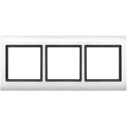 Merten 400319 AQUADESIGN-Rahmen, 3fach, polarweiß