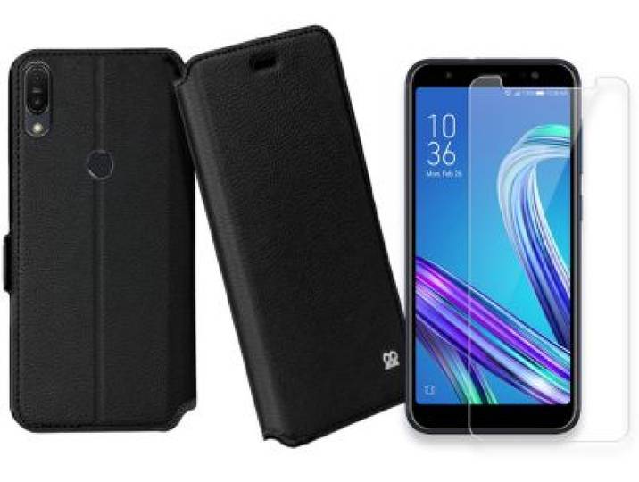 Ibroz - Pack Zenfone Max Prom1 Etui + Verre Trempé