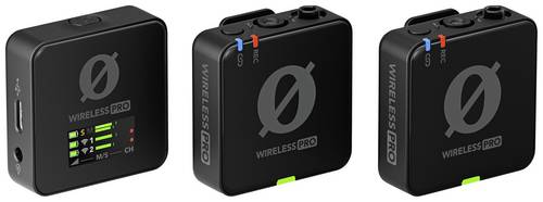 Rode Funkmikrofon-Set Wireless PRO Übertragungsart (Details):Digital inkl. Kabel, inkl. Klammer, inkl. Tasche, inkl. Windschutz