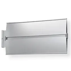 Schild Elegantes Leitsystem, Ausführung Fahnenmontage, Alu, eloxiert, 400x200 mm