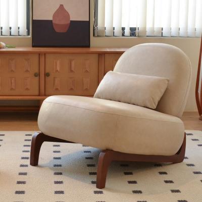 Cute Accent Chair with Faux Leather Upholstery for Living Room, Bedroom, Apartment, Waiting Room and Balcony