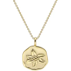 trendor 68002-12 Halskette mit Monatsblume Dezember 925 Silber Vergoldet, 40 cm