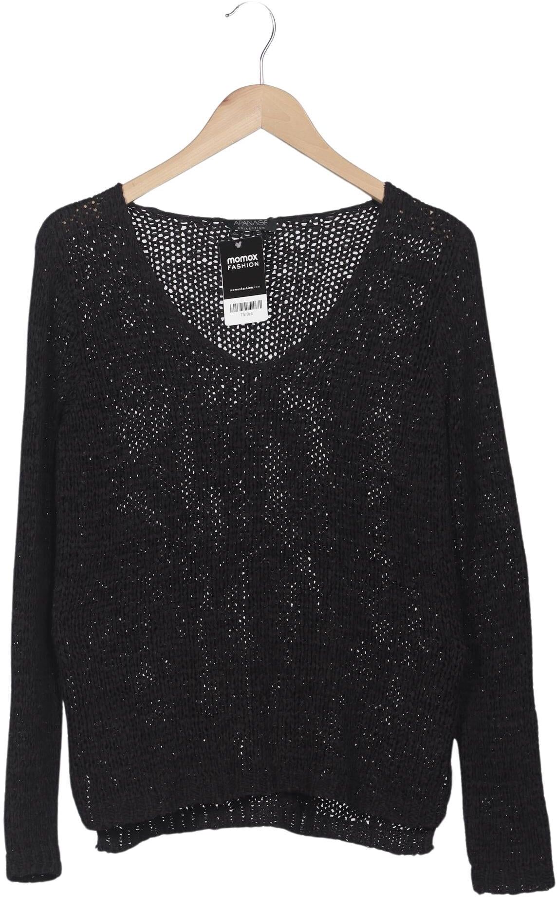 Apanage Damen Pullover, Schwarz, Gr. L, kein / Etikett - Second Hand