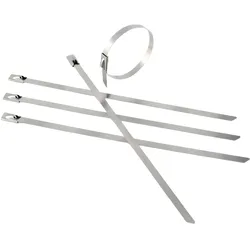 Edelstahl Kabelbinder Baby-Band Metall-Kabelbinder, V4A - 4,5 x 200,0 mm
