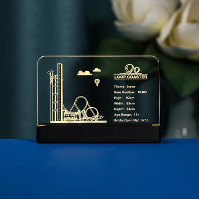 Multisell Products Hub Toys Lamp Set, Loop Coaster Building Blocks Bricks, No Model Included 10303 Nameplate