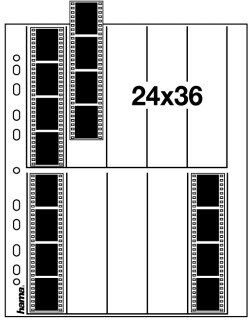 Hama Glassine Negative Sleeves 24x36 mm, 10 Strips of 4 - 25 Sheets