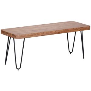 Wohnling Sitzbank WL1.508, BAGLI, bis 150 kg, aus Holz, braun, 120 x 40 cm