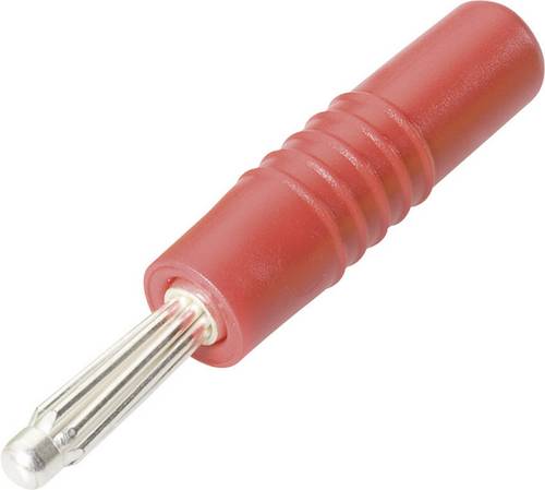Schnepp S 4000L Büschelstecker Stecker, gerade Stift-Ø: 4mm Rot