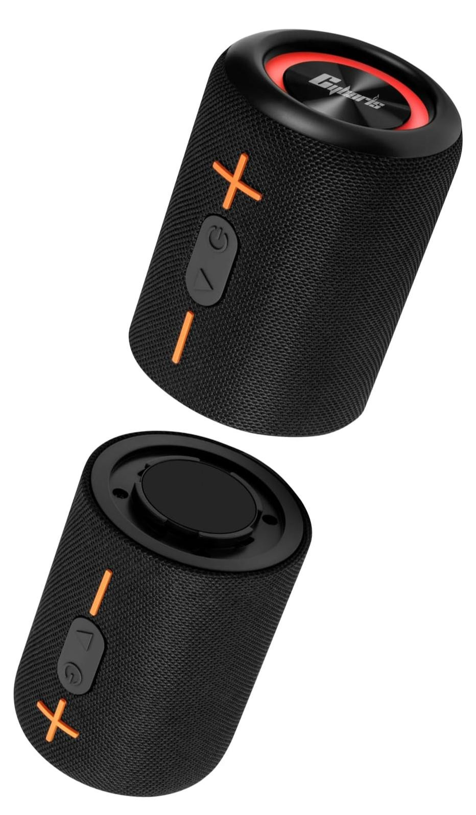 Merkloze Bluetooth speaker split - 20 W stereo - 24 uur speeltijd - Waterdicht - Draadloos koppelen - Zwart