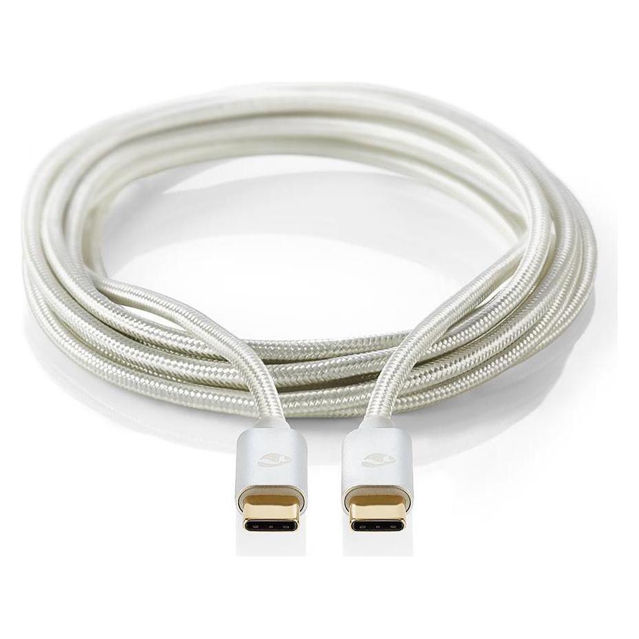 Nedis CCTB60800AL10. Kabellänge: 1 m, Anschluss 1: USB C, Anschluss 2: USB C, USB-Version: USB 2.0, Maxim (1 m, USB 2.0, 100 W) (CCTB60800AL10)
