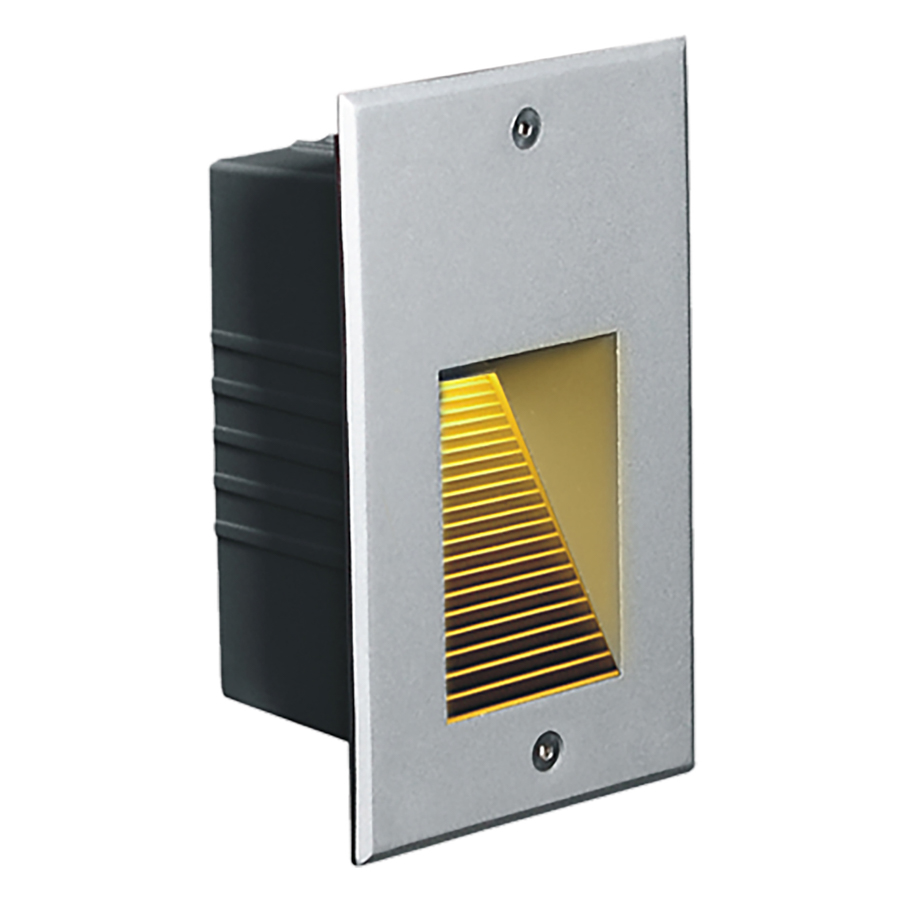 Mobilux LED-Wandeinbauleuchte MOW WAND & TREPPE - OUTDOOR 3000K 106x171mm silber 02000128 4251399704512