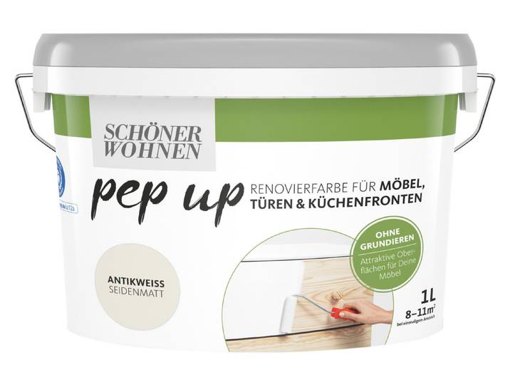 Schöner Wohnen Renovierfarbe Pep Up Mattweiss 1l