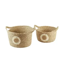 Aufbewahrungskorb  2er Set   ¦ braun ¦ Naturfaser ¦ Maße (cm): H: 17  Ø: 30.0