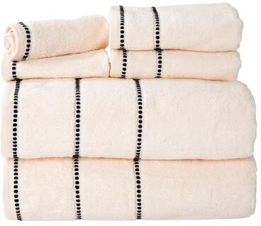 Windsor Home Lavish Home 6-Piece Quick Dry Bath Towels Set - 100% Cotton Towel Set for Bath, Gym, and Spa