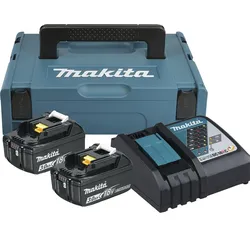 Power Source Kit 2x Akku BL1830B 18V 3,0 Ah, Schnellladegerät DC18RC, MAKPAC Gr.