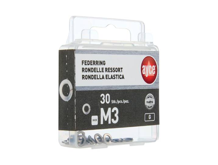 Federring Rostfrei M3 20 Stück