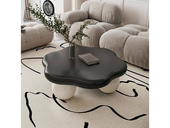 Table Basse Cloud Salon Central Minimaliste Table Basse Nuage noir 80cm