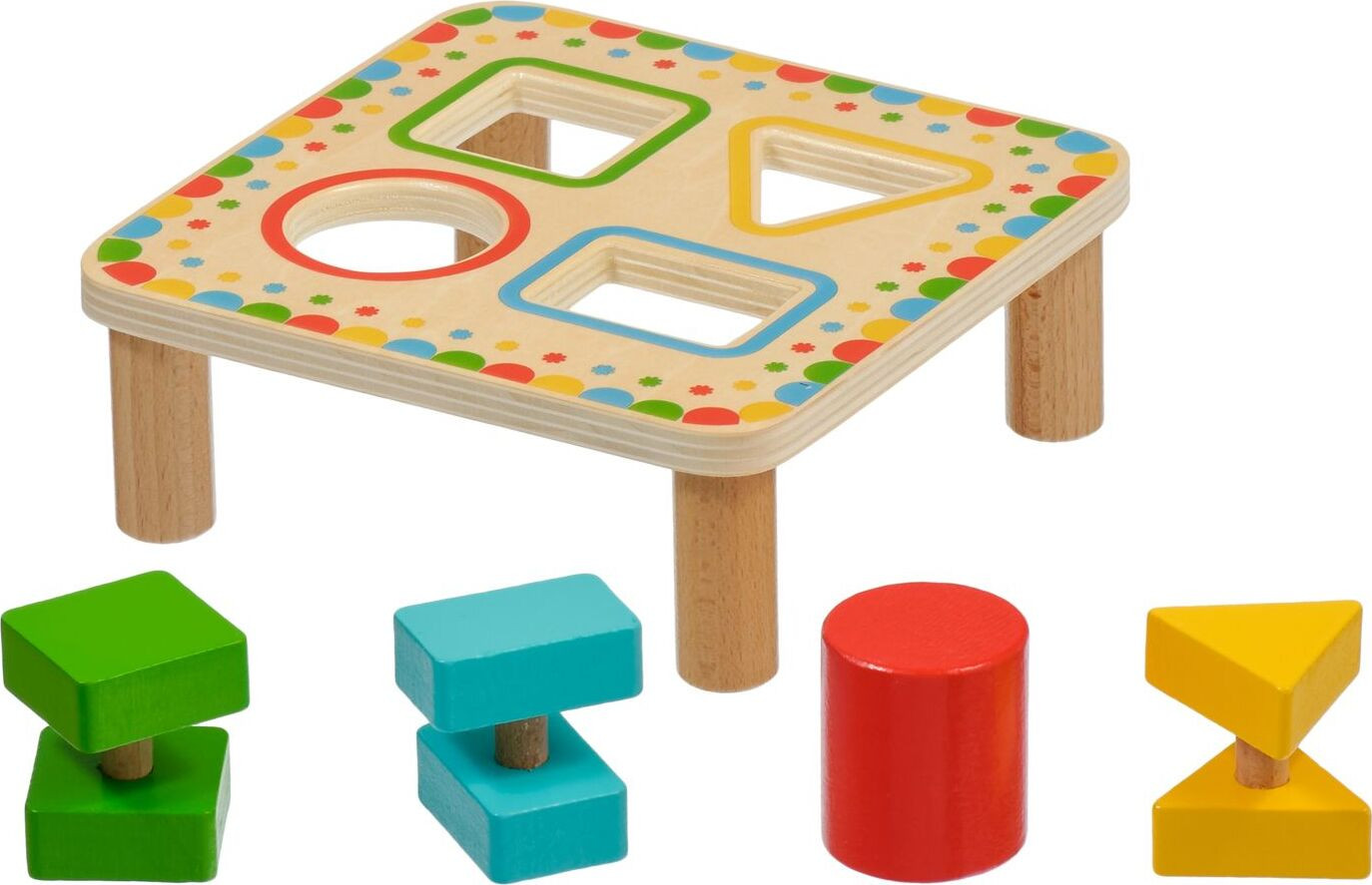Lucy & Leo 169 Sorteer geometrische vormen Houten set van 5 stuks