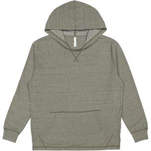 LAT 6936 Vintage Wash Hoodie in Weathered Military Green size XL   Polyester Blend
