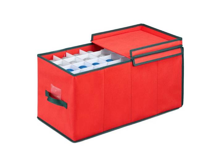 Relaxdays Weihnachtskugel Aufbewahrungsbox