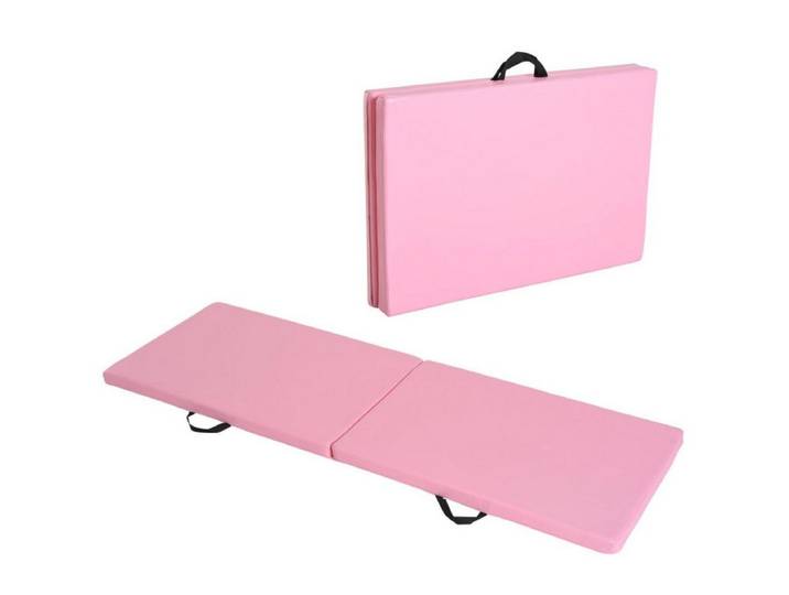 FELIXLEO Tischtennisplatte Trainingsmatte Faltbare Fitnessmatte 180 60 5 Rosa Griffen Yoga, MMA, (1-tlg)