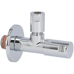 Eckventil Design-tec classic line DIN DVGW, hochglanz verchromt selbstdichtendes Anschlussgewinde
