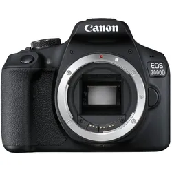 Canon EOS 2000D (24.10 Mpx, APS-C / DX), Kamera, Schwarz