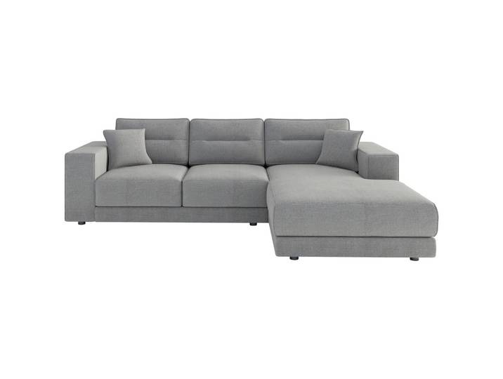 Ecksofa Verona Hellgrau S: 272x195 cm