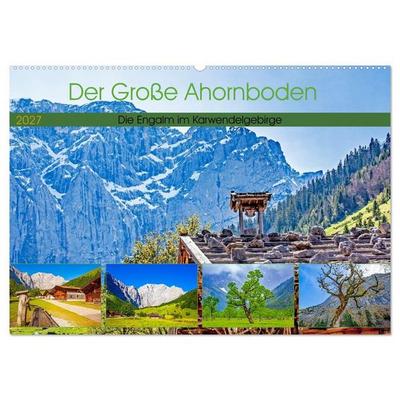 Der Große Ahornboden - Die Engalm im Karwendelgebirge (Wandkalender 2027 DIN A2 quer), CALVENDO Monatskalender