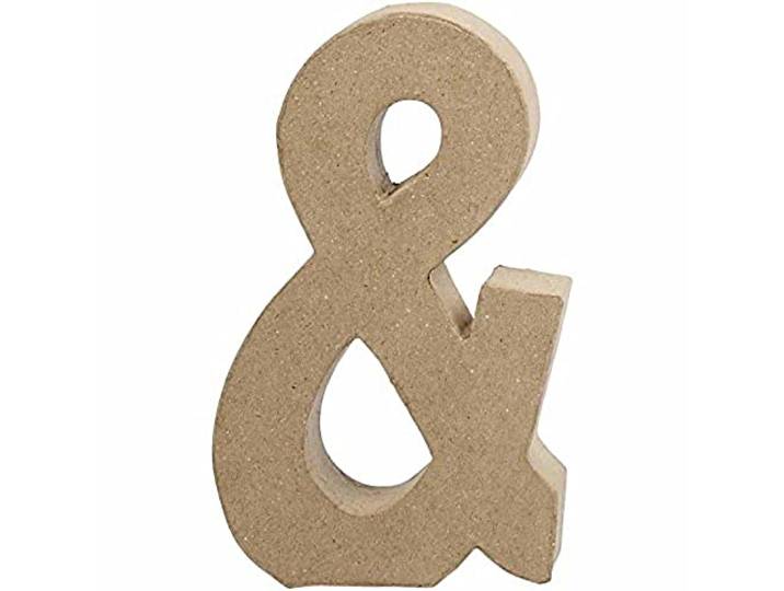 symbool, groot, H: 20,5 cm, &, 1 st.