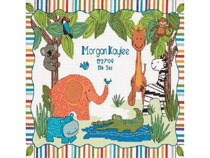 Dimensions Getelde kruisstickset, Mod Zoo Birth Record