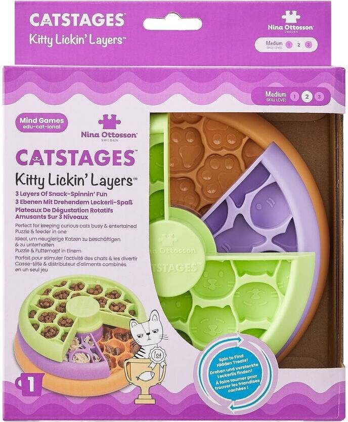 Nina Ottosson Lickin' Layers Kitty Food Puzzle