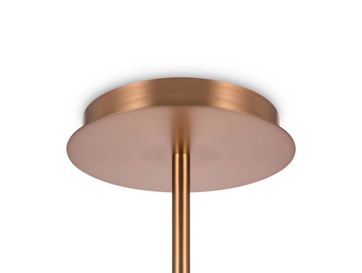 Maytoni Glas Hängelampe Erich, dimmbar, messing / gold, für Wohn- / Esszimmer, Metall, Modern, Pendelleuchte