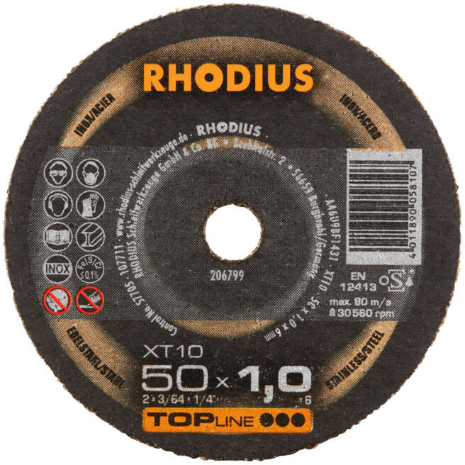 Mini-disque de tronçonnage extra-fin Rhodius XT10 MINI (206799)