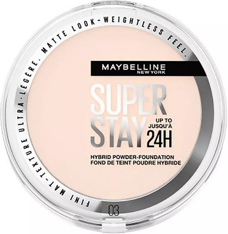 Maybelline - Super Stay Hybrides Puder Make-Up, 9 g, True Ivory