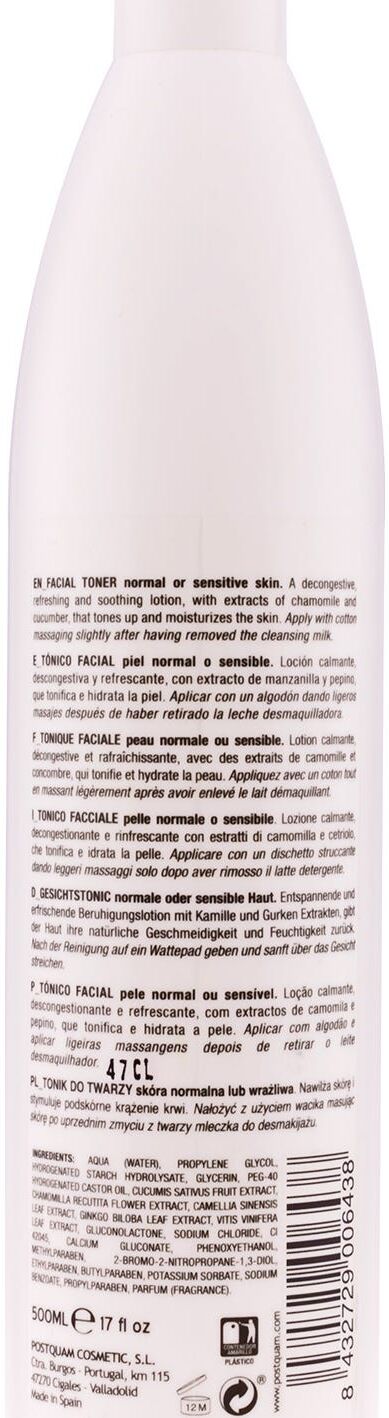 Postquam tónico hidratante piel normal 500 ml
