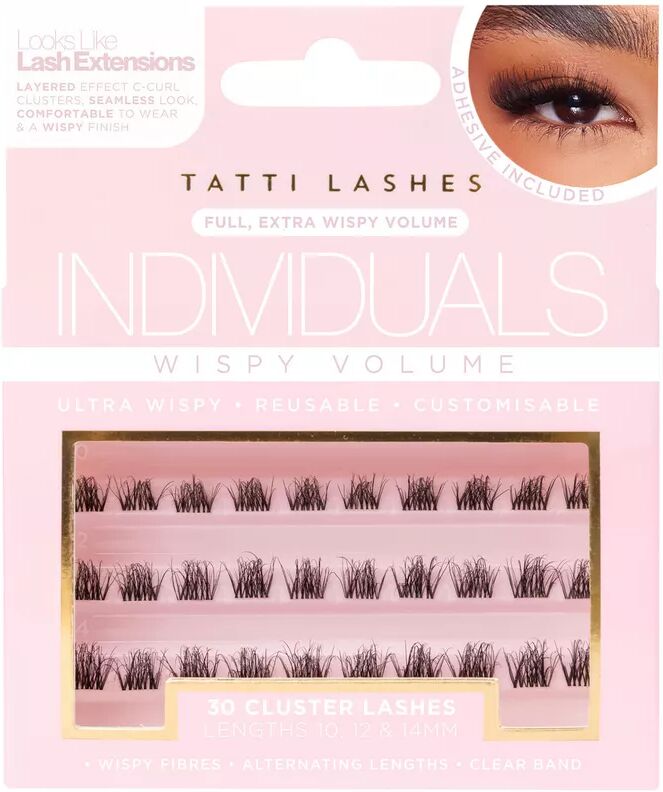 Tatti Lashes - Wispy Volume – Individual Cluster-Wimpern, 30 Stück