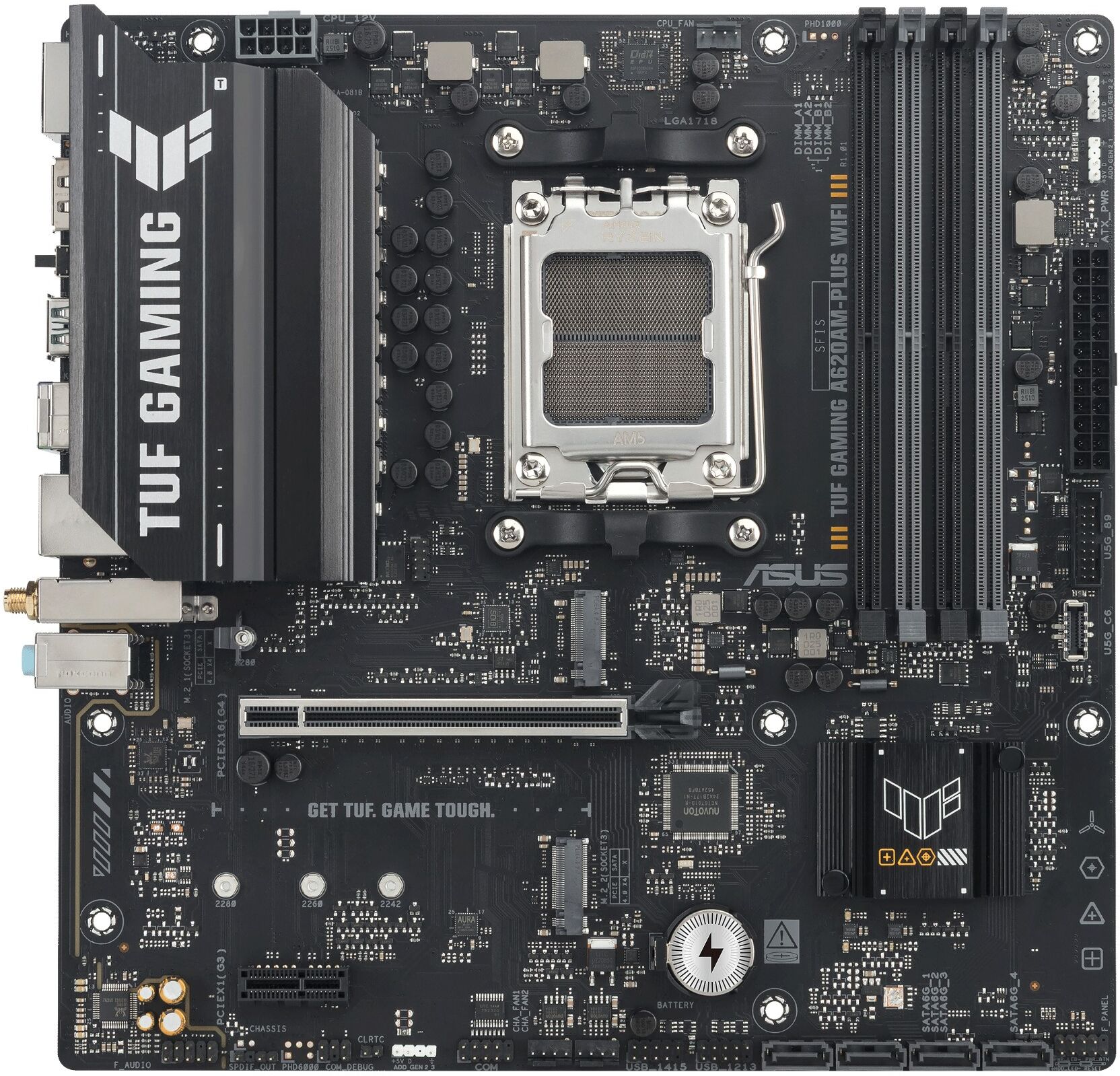Asus TUF Gaming A620AM-PLUS AMD A620A micro ATX AM5 Motherboard - Wi-Fi