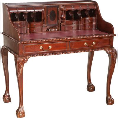 BISCOTTINI INTERNATIONAL ART TRADING BISCOTTINI Schreibtisch lady secretaire aus massivem mahagoniholz mit nussholz finish 103x64x105 cm.