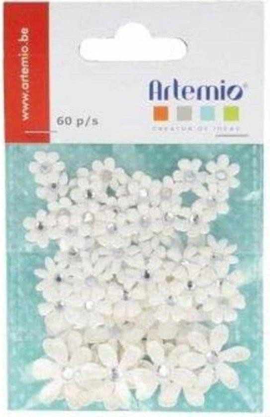 Set van 60 mini bloemen voor knutselen en decoratie