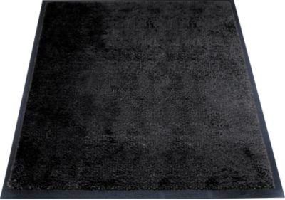 Schmutzfangmatte Eazycare Style von Miltex, eckig, antistatisch, UV-beständig, waschbar, ECONYL® & Niltrilgummi, 750 x 850 mm, tiefschwarz