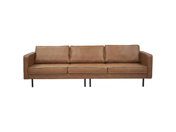 Mid.you 3-Sitzer-Sofa, Braun, Leder, Lederlook, Füllung: Schaumstoff, 275x84x90 cm, Made in Europe, Wohnzimmer, Sofas & Couches, Sofas, 3-Sitzer Sofas