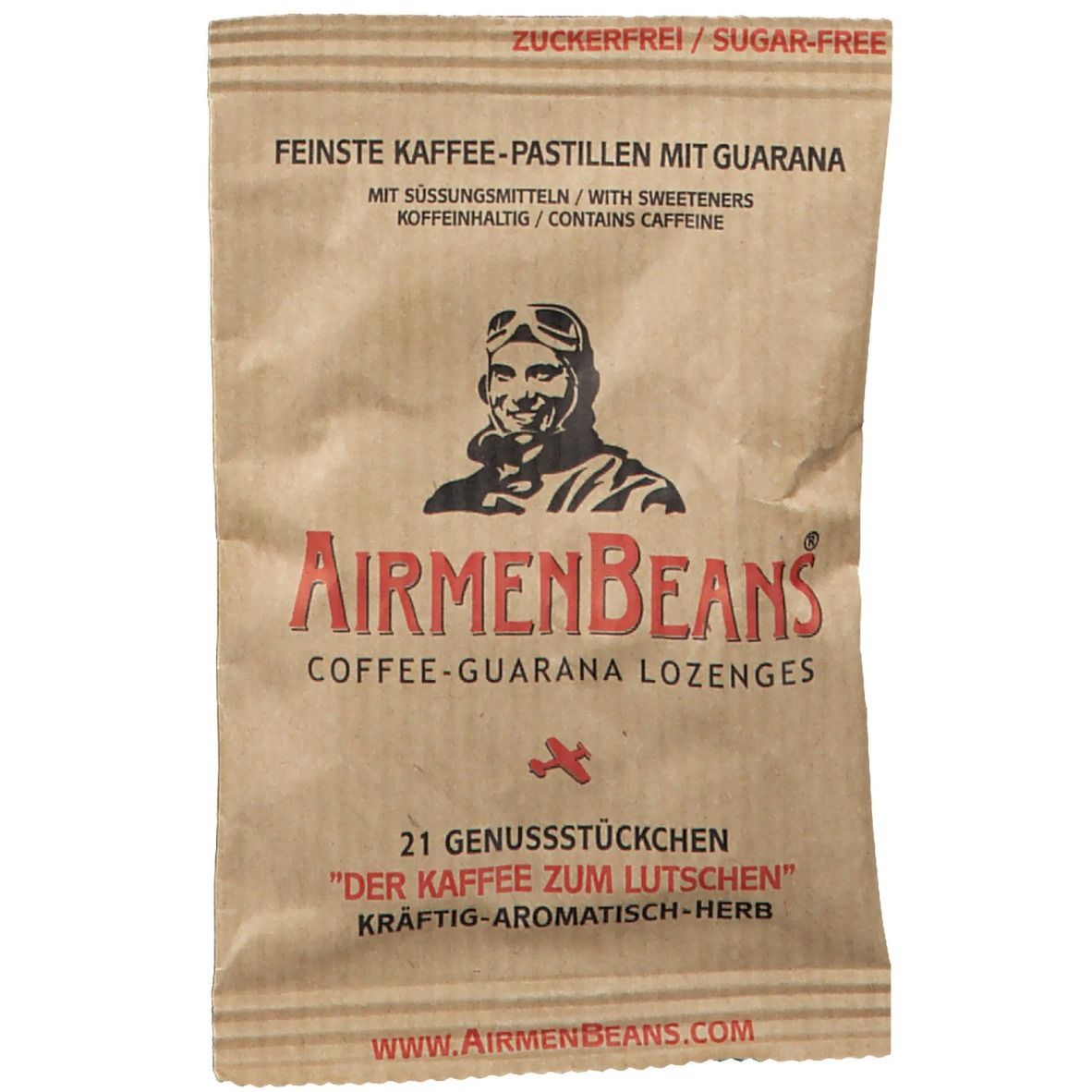 Airmenbeans feinste Kaffee Pastillen m.Guarana 21 St