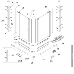 HSK Ersatzteile Dichtungssatz, Set, E160105-41 E160105-41
