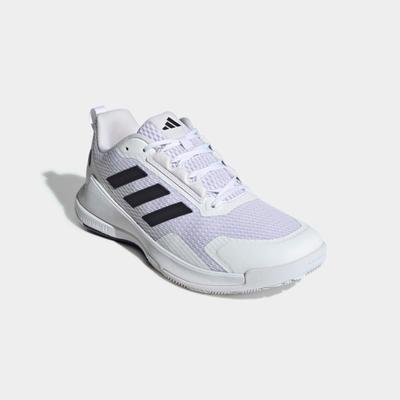 Hallenschuh ADIDAS PERFORMANCE "NOVAFLIGHT 2 INDOOR", Herren, Gr. 42, schwarz-weiß (cloud weiß, core schwarz, ftwr weiß), Synthetik, Textil, Schuhe Hallenschuh