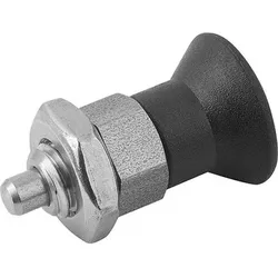 ARRETIERBOLZEN ECO KURZE VARIANTE KURZE AUSFÜHRUNG GR.2 D1=M10X1, D=6, FORM:B O.RASTNUT, M.KONTERMUTTER, EDELSTAHL